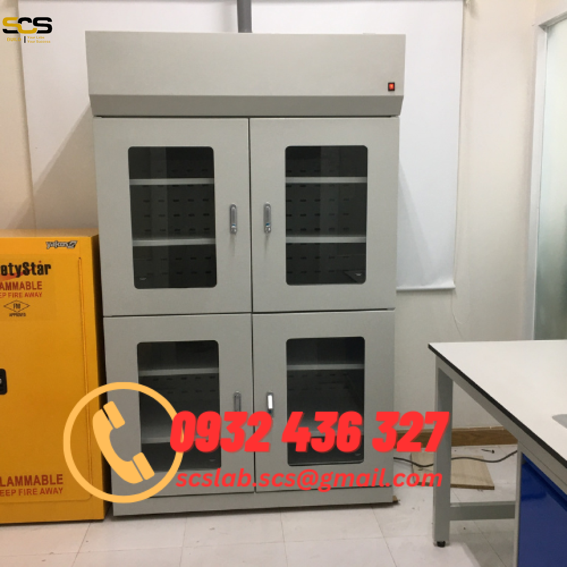 #1Tủ hóa chất phòng lab