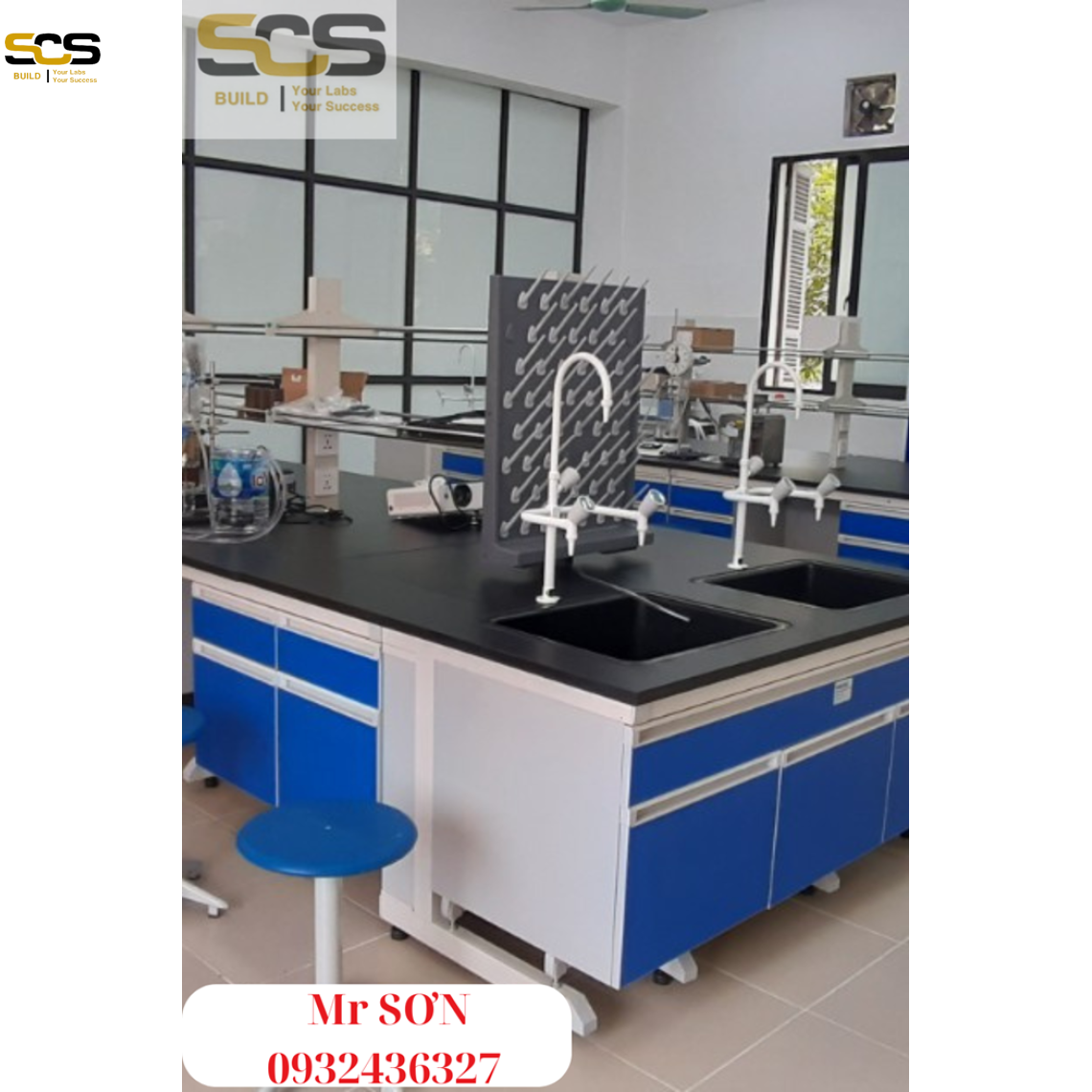 Bàn thí nghiệm trung tâm có kệ và 2 chậu rửa- giá tốt nhất 2024