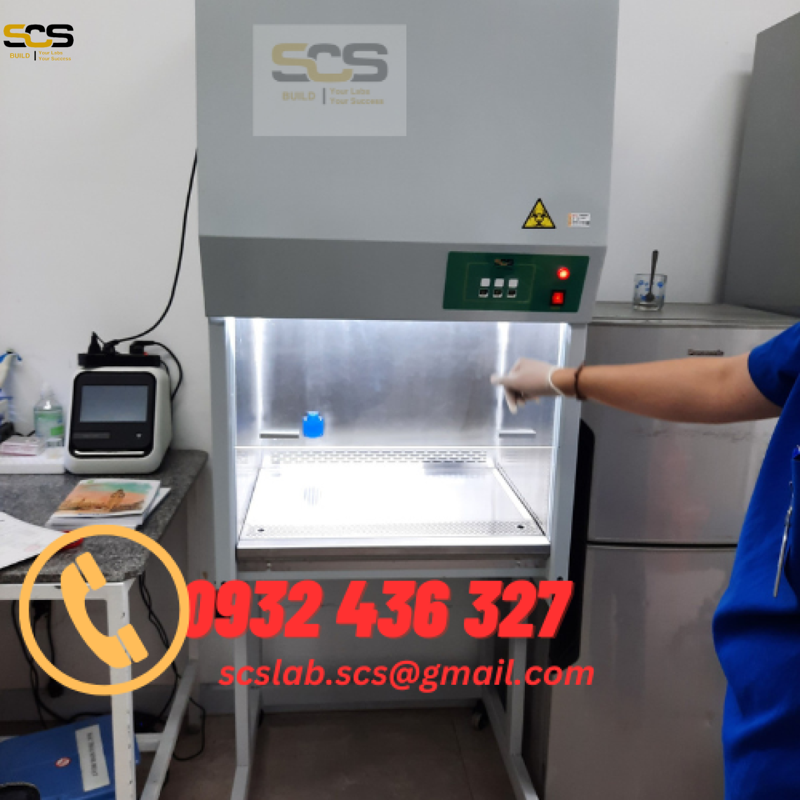 Tủ An Toàn Sinh Học Cấp 2 Kích Thước 700mm (cho 1 người sử dụng)