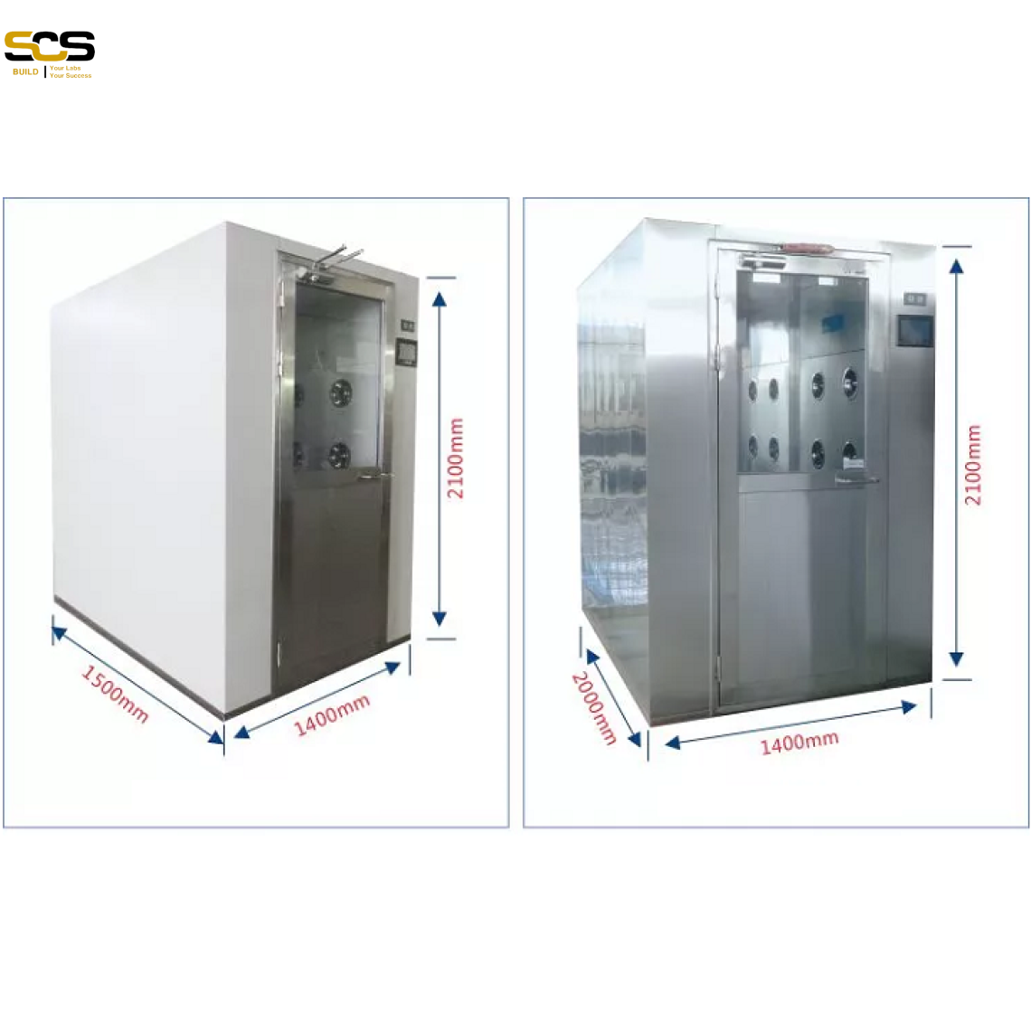 Air shower toàn bộ bằng inox cho 1-2 người 