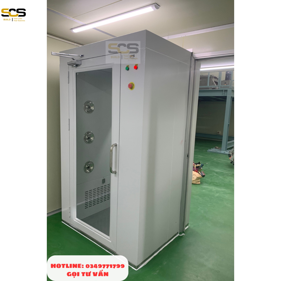 Airshower (buồng thổi khí) giá rẻ cho phòng sạch tại Miền Nam