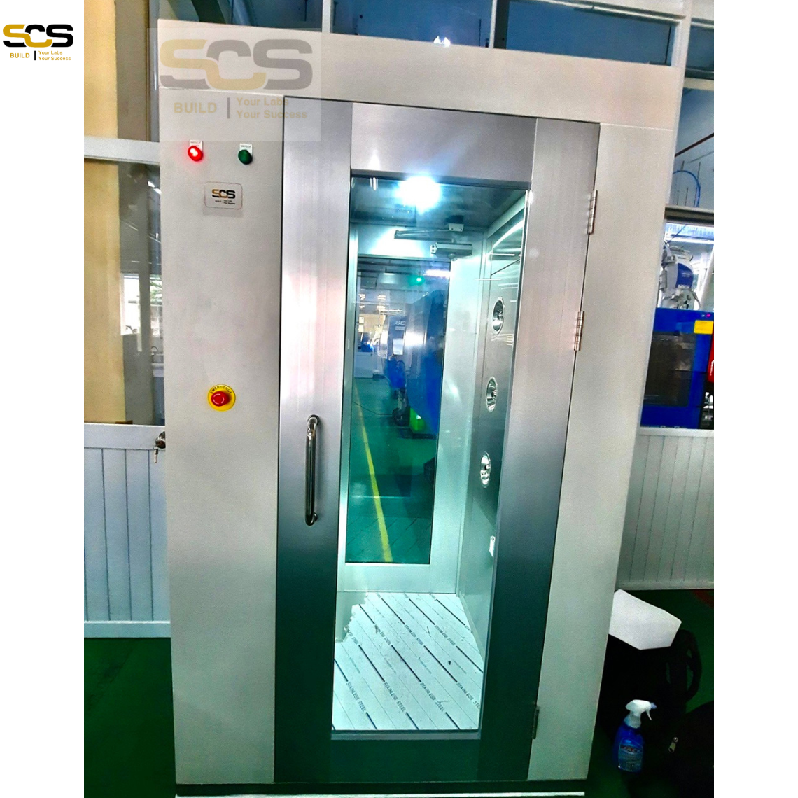 Buồng tắm khí sạch -  Airshower loại 8-9 người 