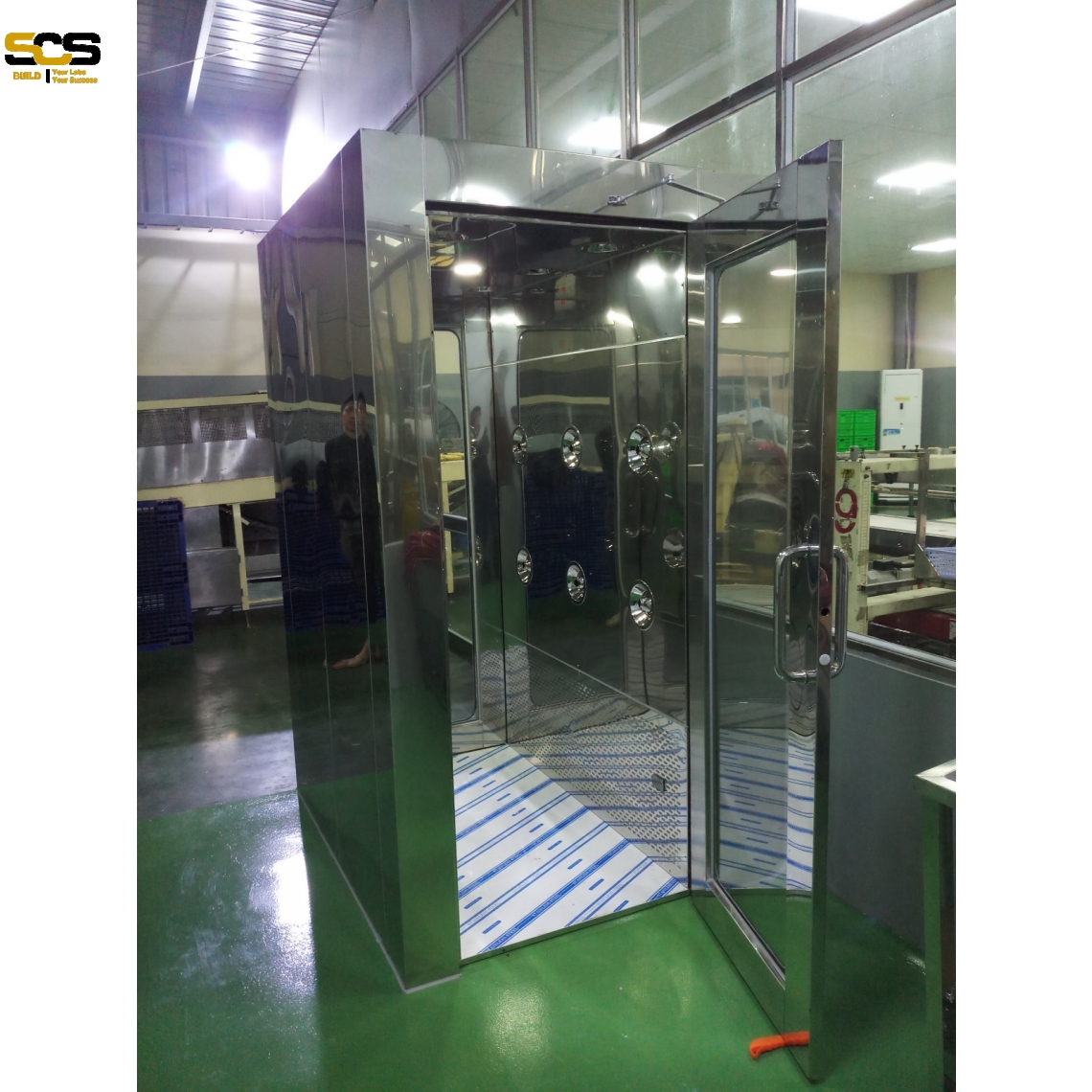 Air shower toàn bộ bằng inox cho 1-2 người 