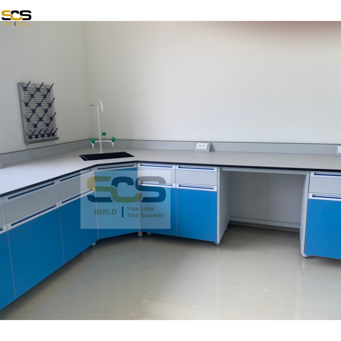 Bàn thí nghiệm áp tường chữ L