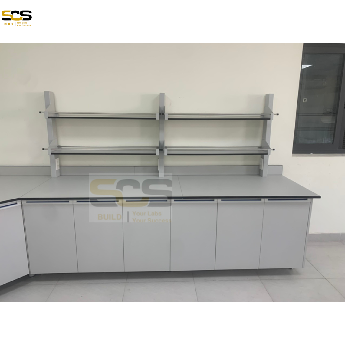 Bàn thí nghiệm áp kệ tường loại 1500mm