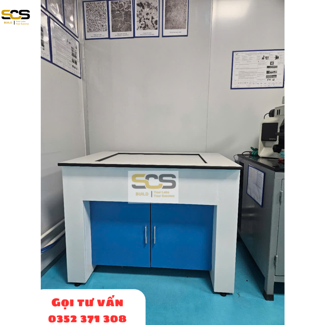 Bàn cân phòng thí nghiệm 1 vị trí, lắp đặt trên toàn quốc