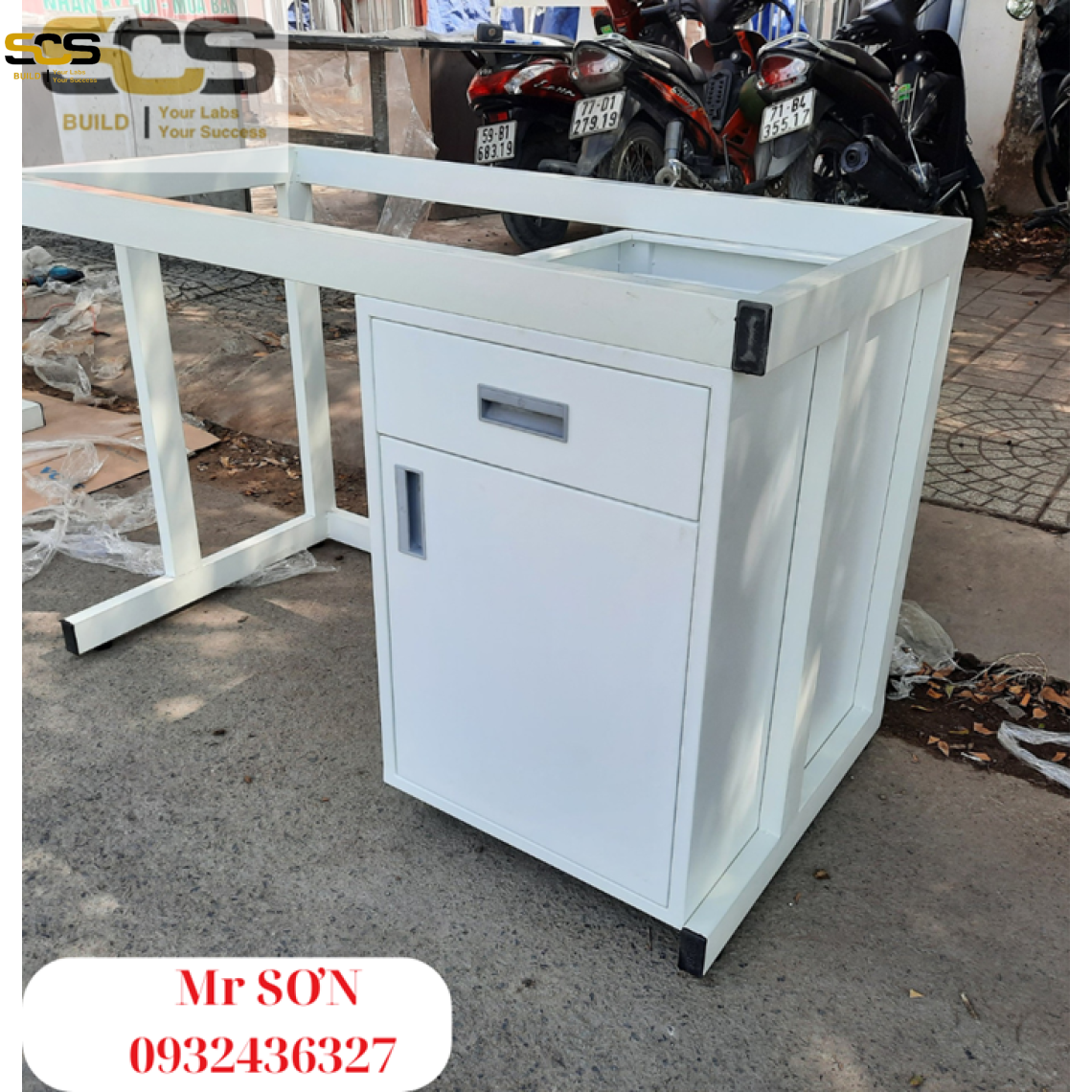 Bàn thí nghiệm đơn có hộc tủ kích thước 1200mm - Giá tốt nhất 2024