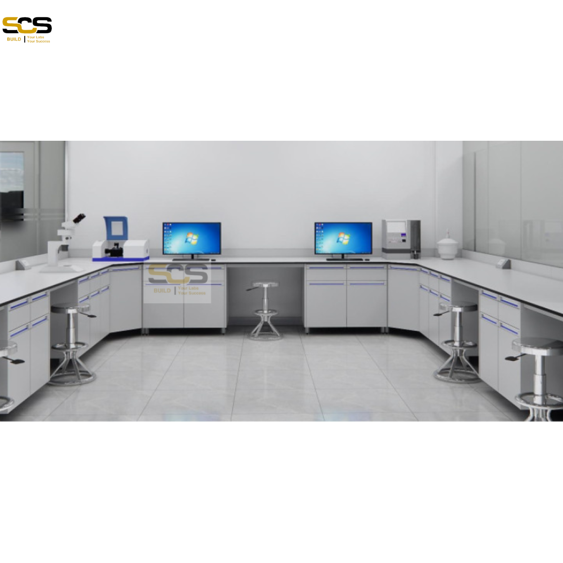 Bàn thí nghiệm áp tường chữ U