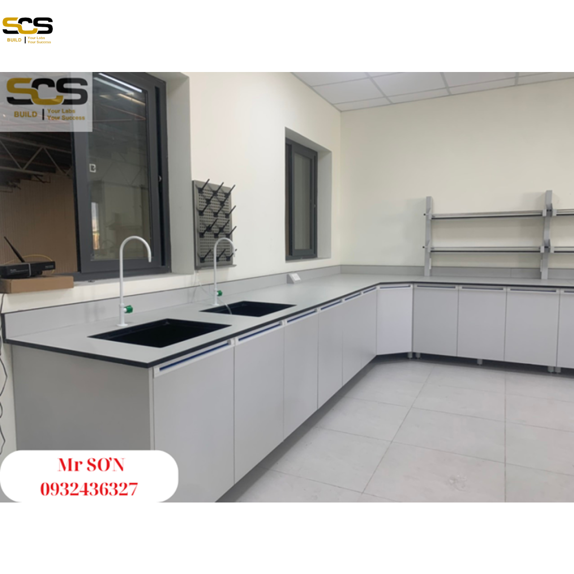 Cung cấp bàn thí nghiệm áp tường có kệ - Giá tốt 2024
