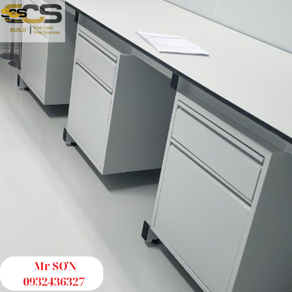 Bàn thí nghiệm áp tường đơn - nội thất phòng thí nghiệm 2024