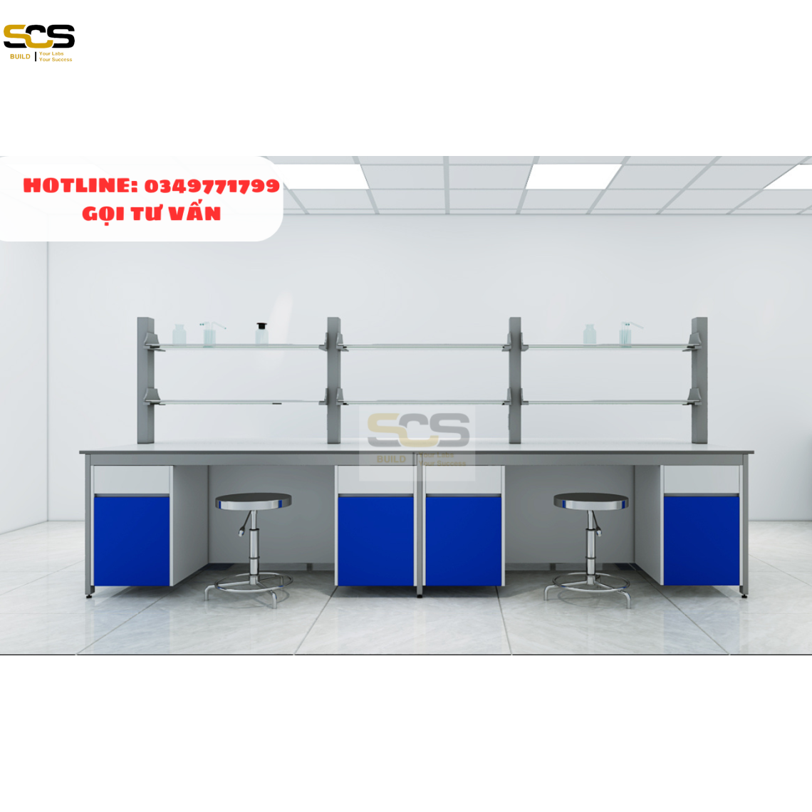 Bàn thí nghiệm  trung tâm không chậu rửa SCS-TT4000F