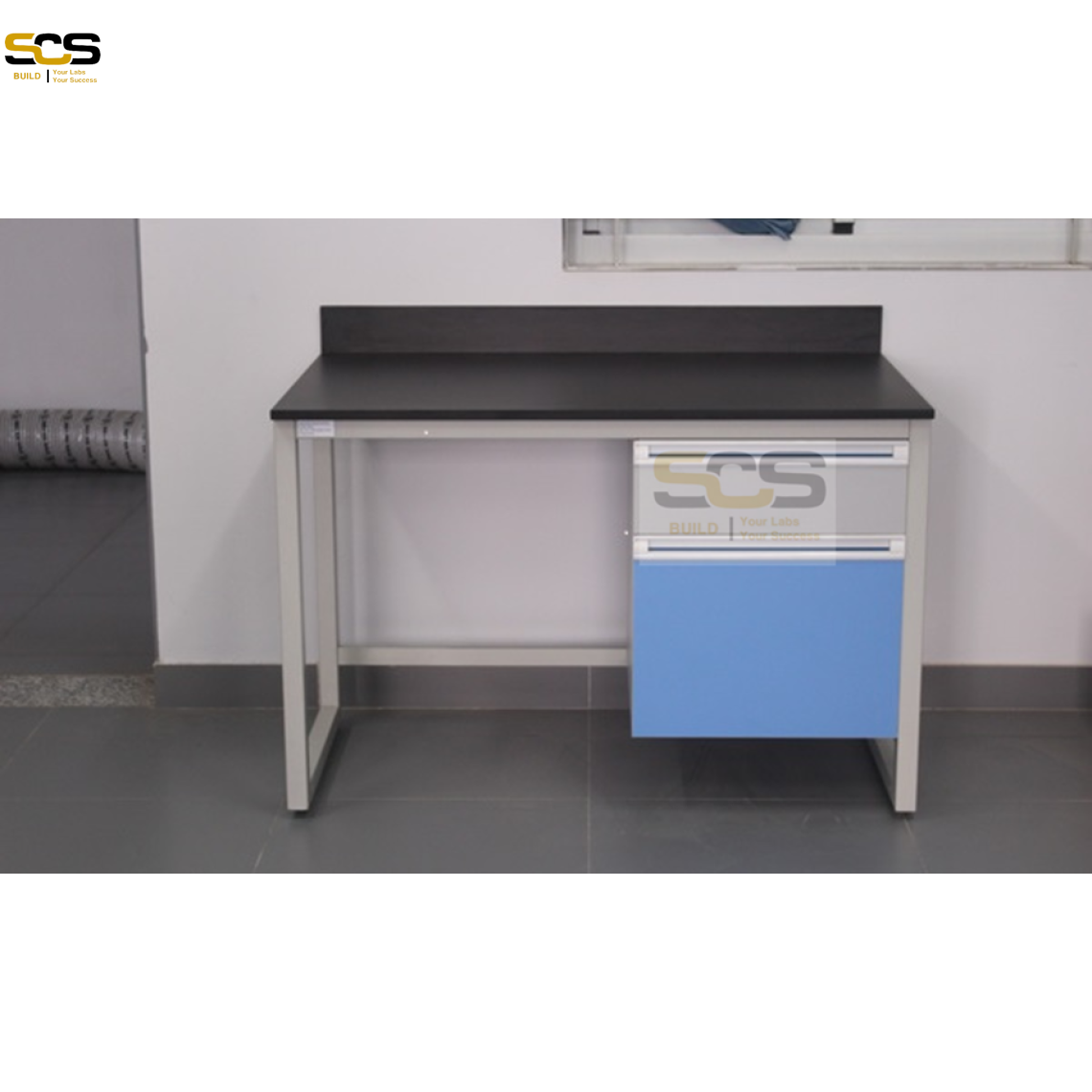 BÀN THÍ NGHIỆM ĐƠN ĐẶT MÁY LOẠI 1M5 CÓ HỘC TỦ