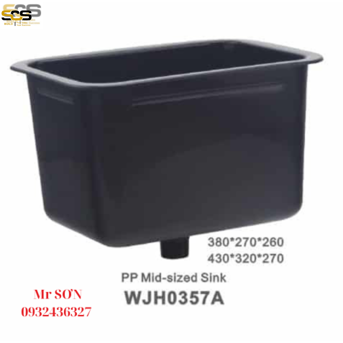 Bồn rửa hóa chất phòng thí nghiệm model: WJH0357A