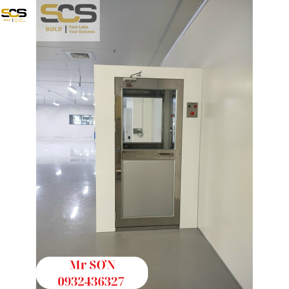 Cung cấp buồng thổi khí sạch air shower toàn bộ bằng sắt sơn tĩnh điện 2M