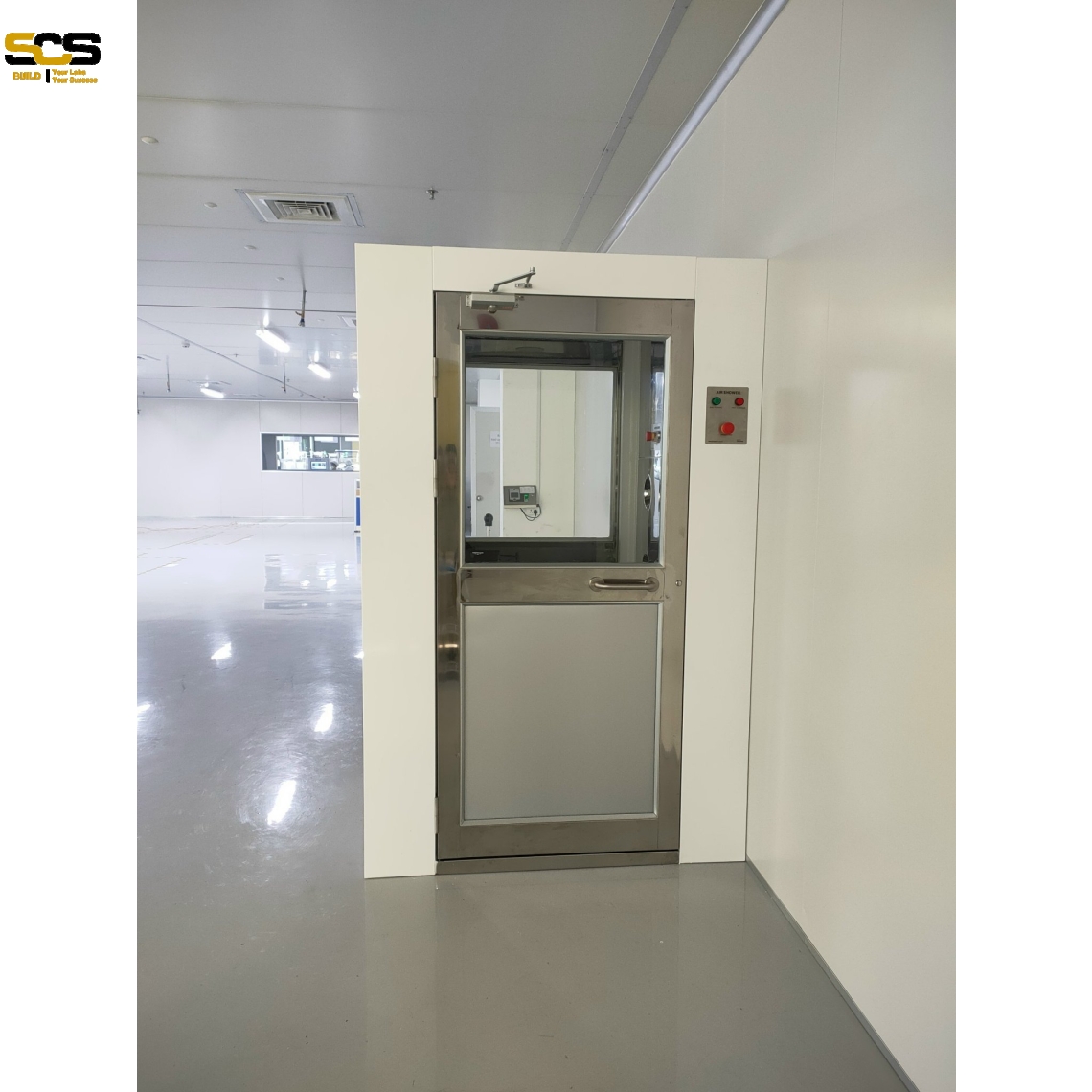 Air shower bên trong bằng inox cho 1-2 