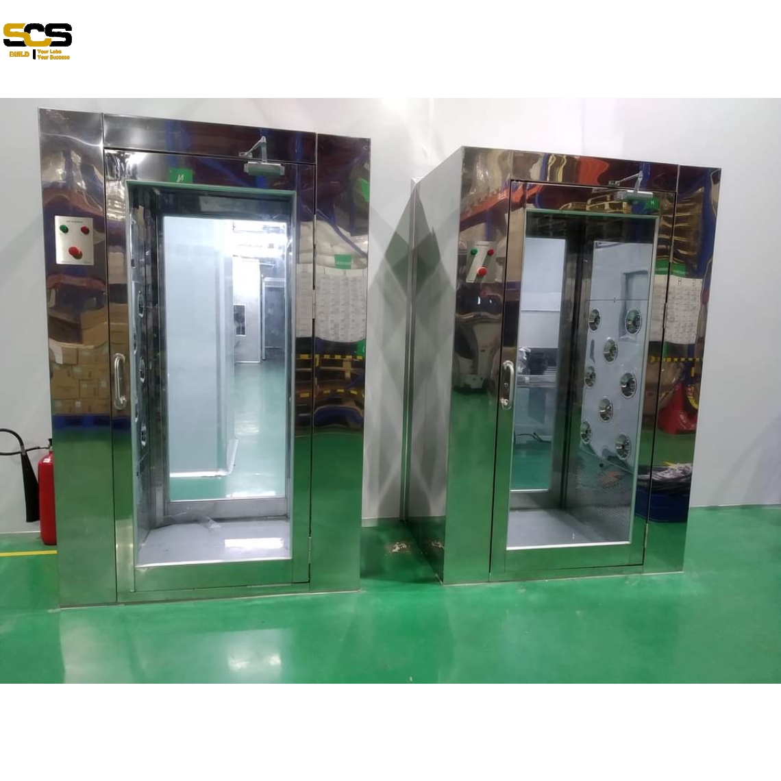 Air shower toàn bộ bằng inox cho 1-2 người 