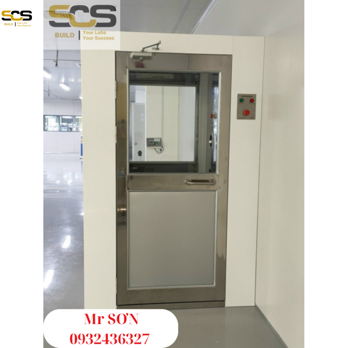 Cung cấp buồng thổi khí sạch air shower toàn bộ bằng sắt sơn tĩnh điện 2M