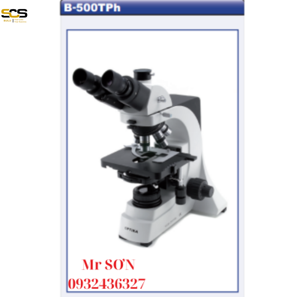 Kính hiển vi phản pha 3 mắt Model: B-500Tph