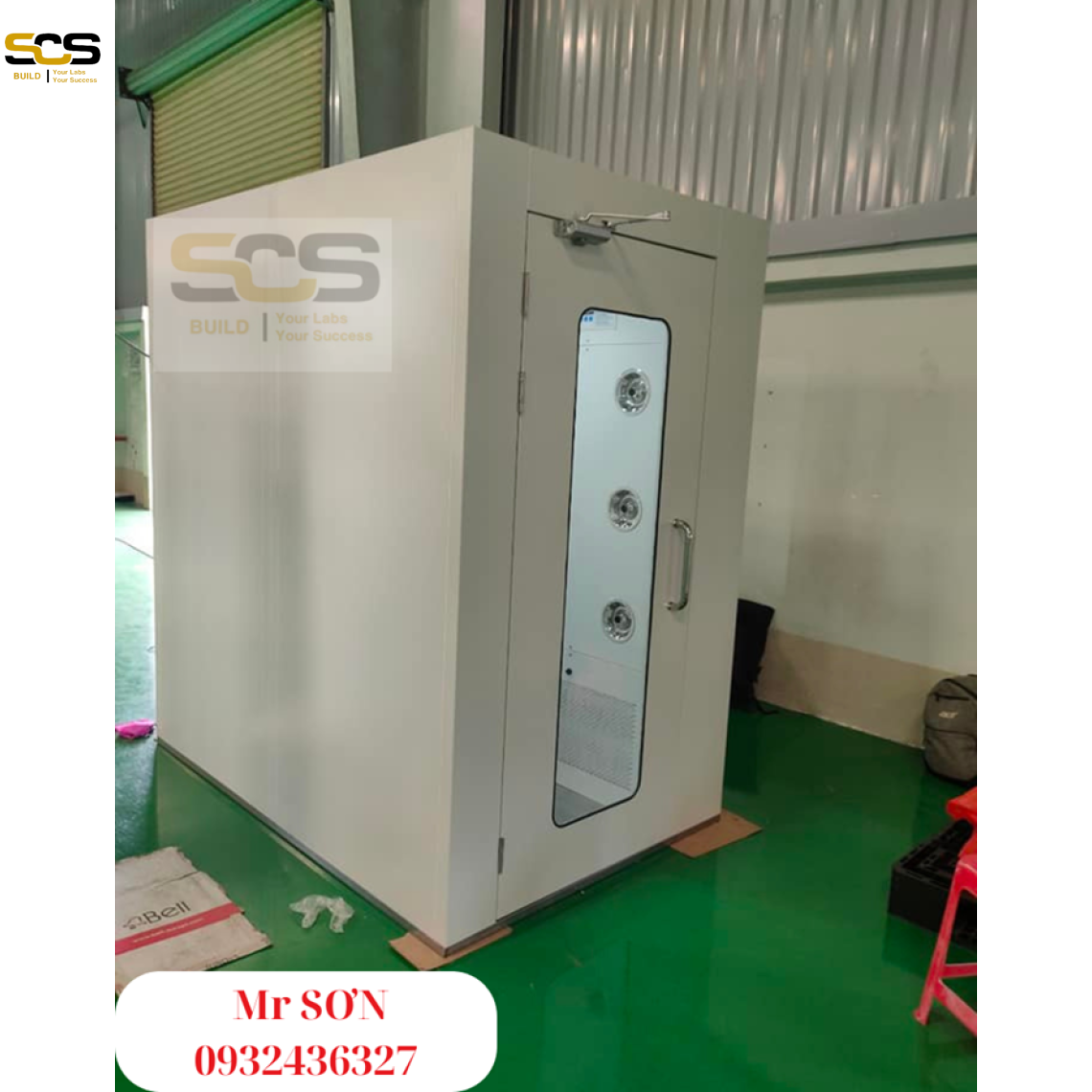 Thông số kỹ thuật buồng tắm khí air shower bên trong inox bên ngoài sắt sơn tĩnh điện