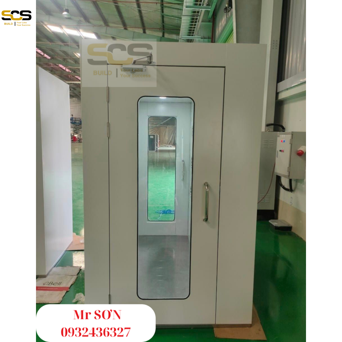 Thông số kỹ thuật buồng tắm khí air shower bên trong inox bên ngoài sắt sơn tĩnh điện