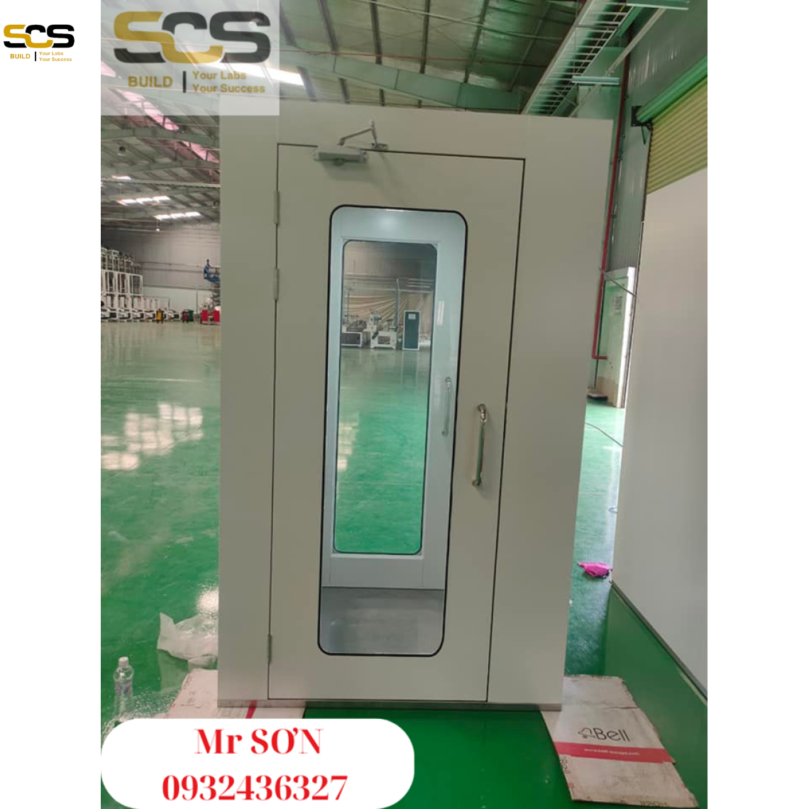 Cung cấp buồng thổi khí sạch air shower toàn bộ bằng sắt sơn tĩnh điện 2M