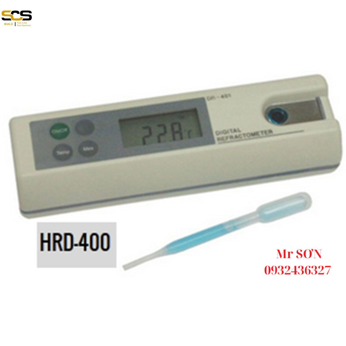 Khúc xạ kế đo độ mặn ngọt điện tử model: HRD-400