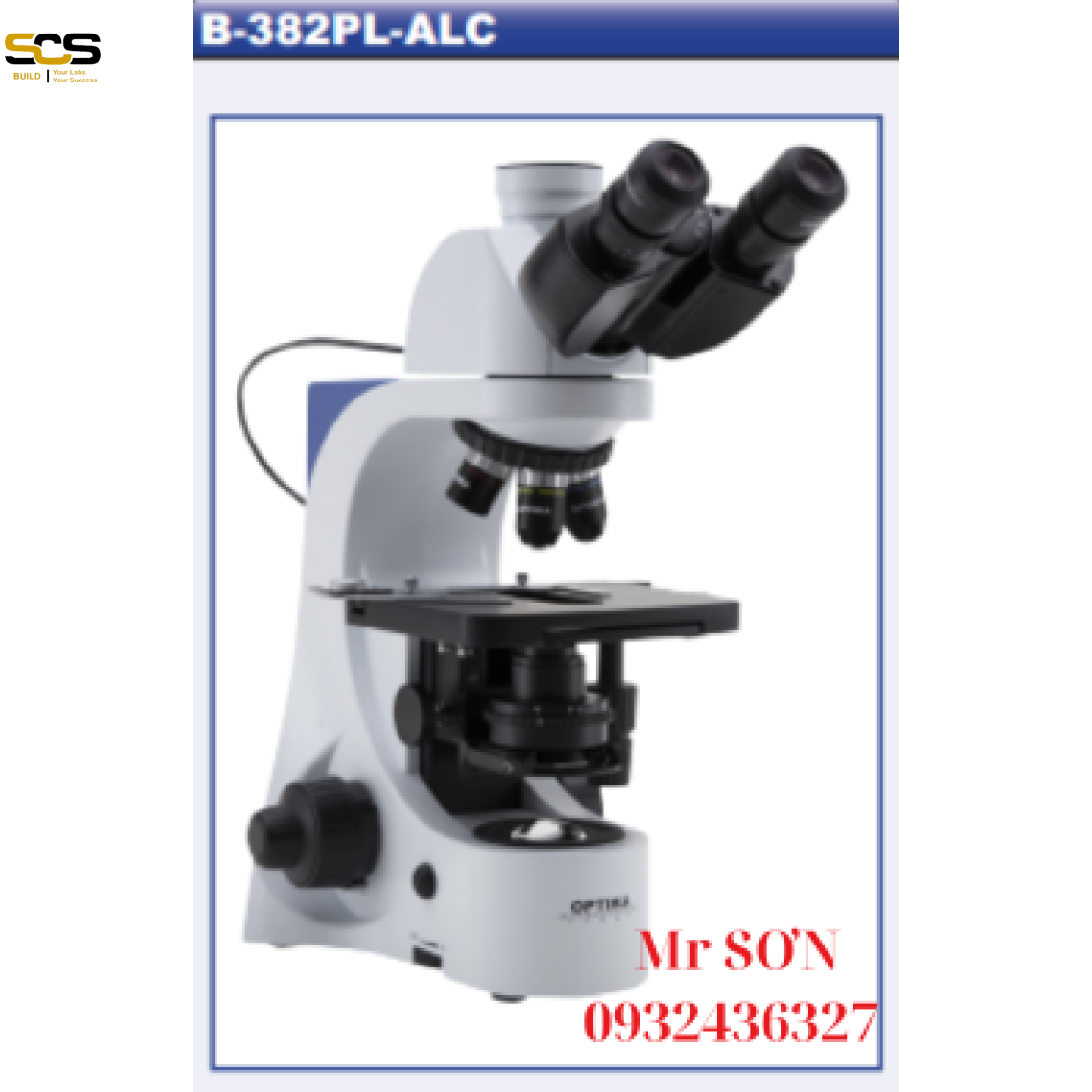 Kính hiển vi phản pha Model: B-382PL-ALC