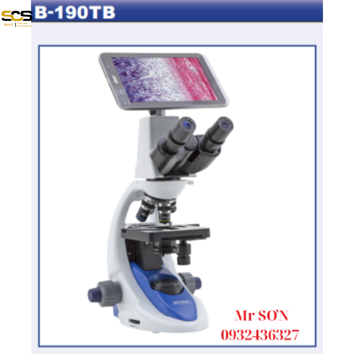 Kính hiển vi kỹ thuật số model: B-190TB