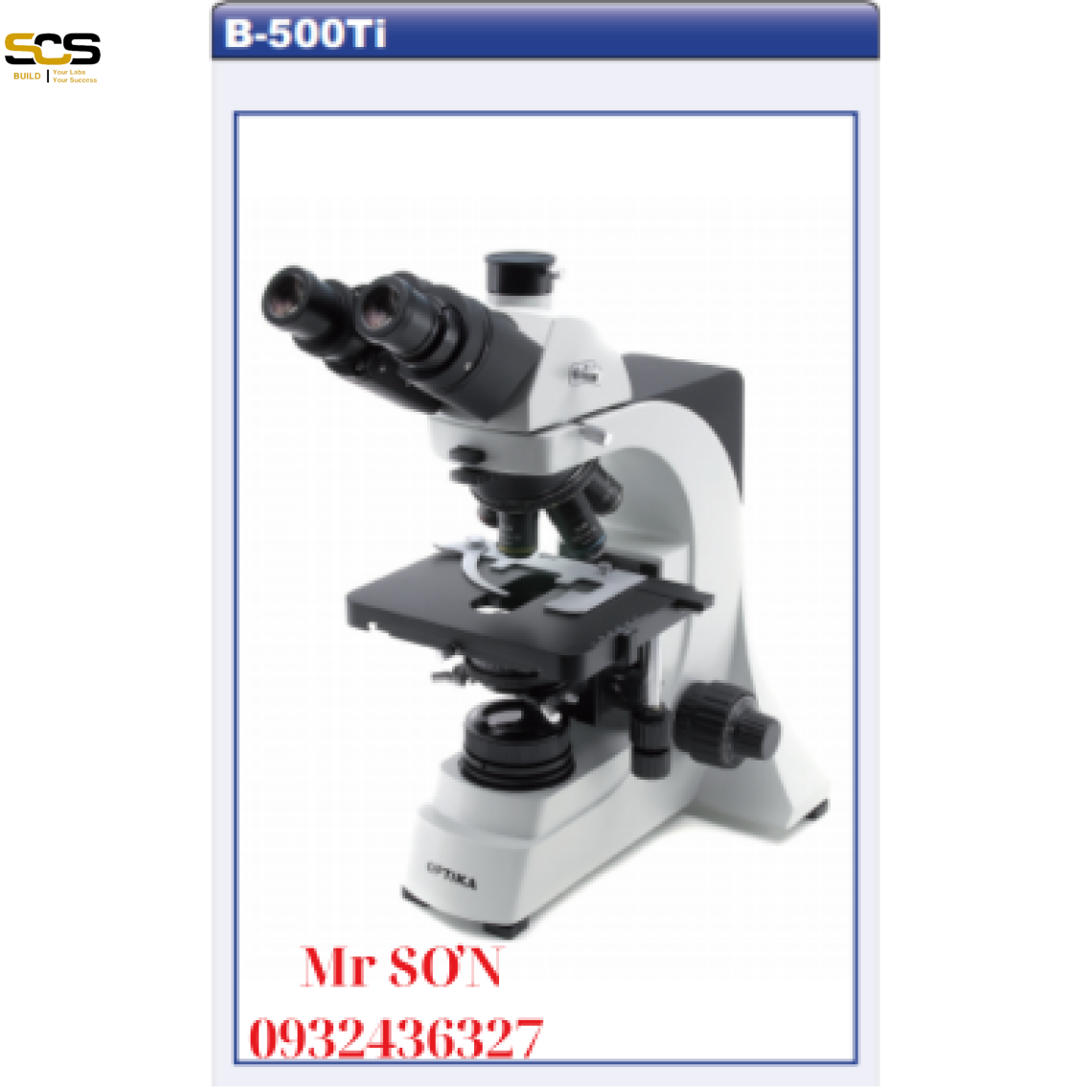Kính hiển vi quang học  3 mắt Model: B-500Ti
