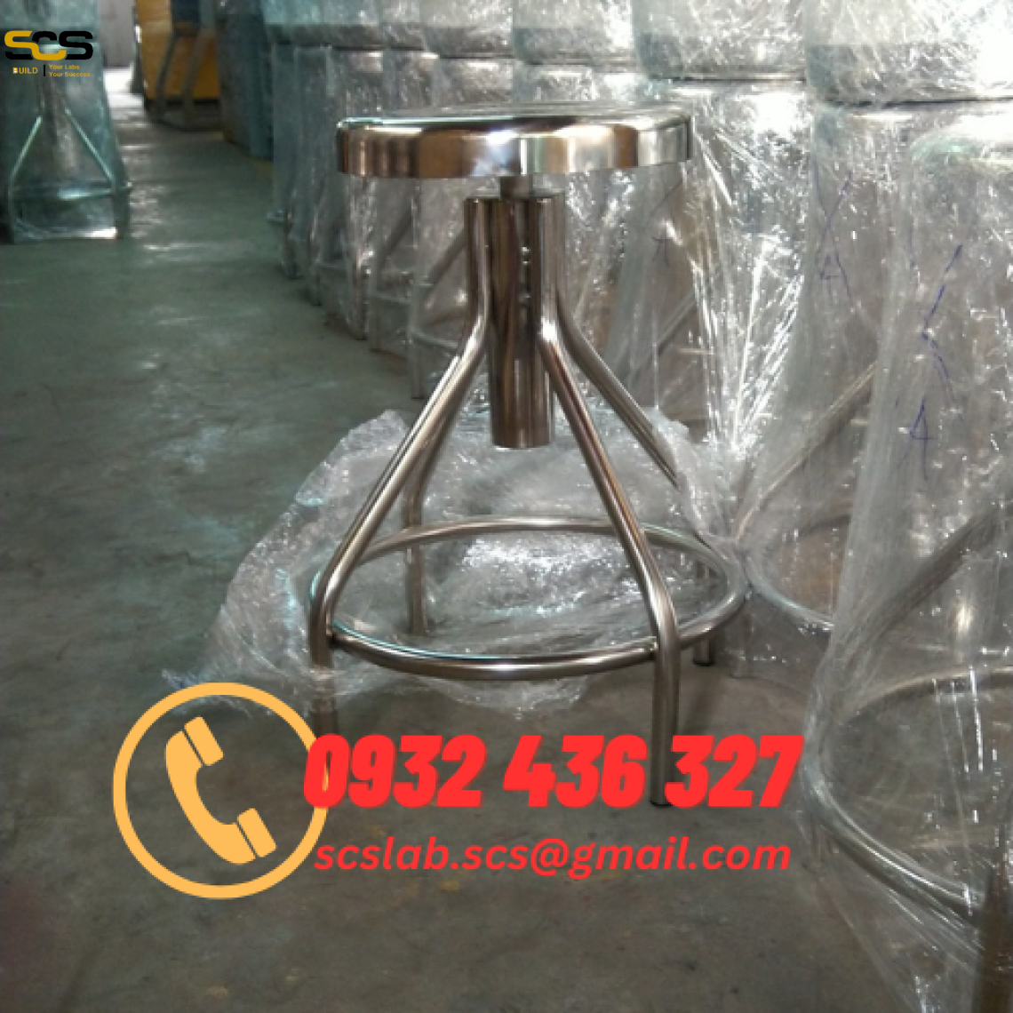Ghế Inox chuyên dụng Phòng Thí Nghiệm 