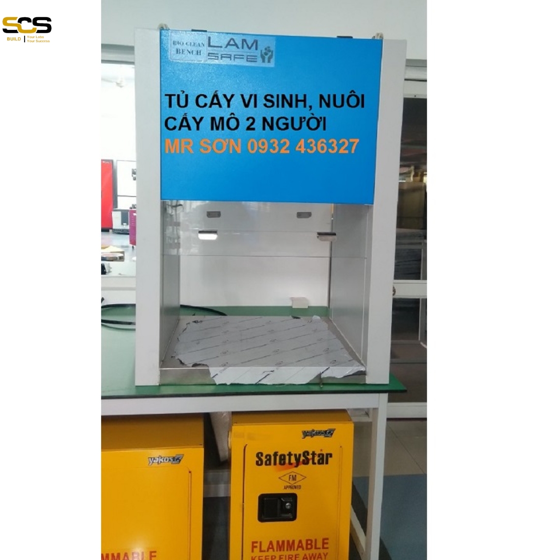 Tủ cấy vi sinh hai người đối diện