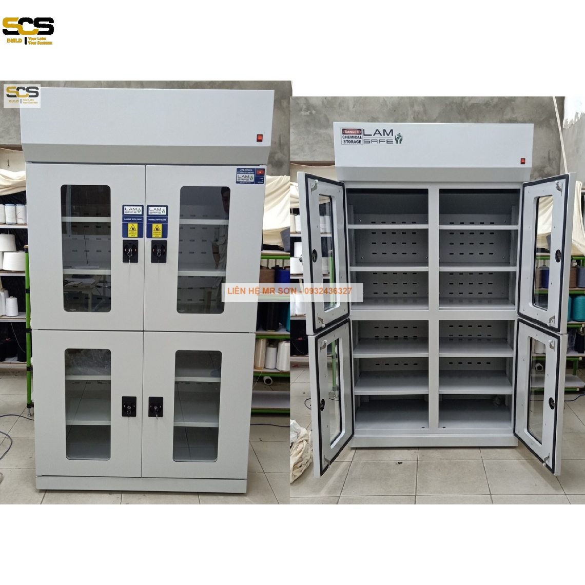 Tủ đựng hóa chất chuyên dụng phòng thí nghiệm