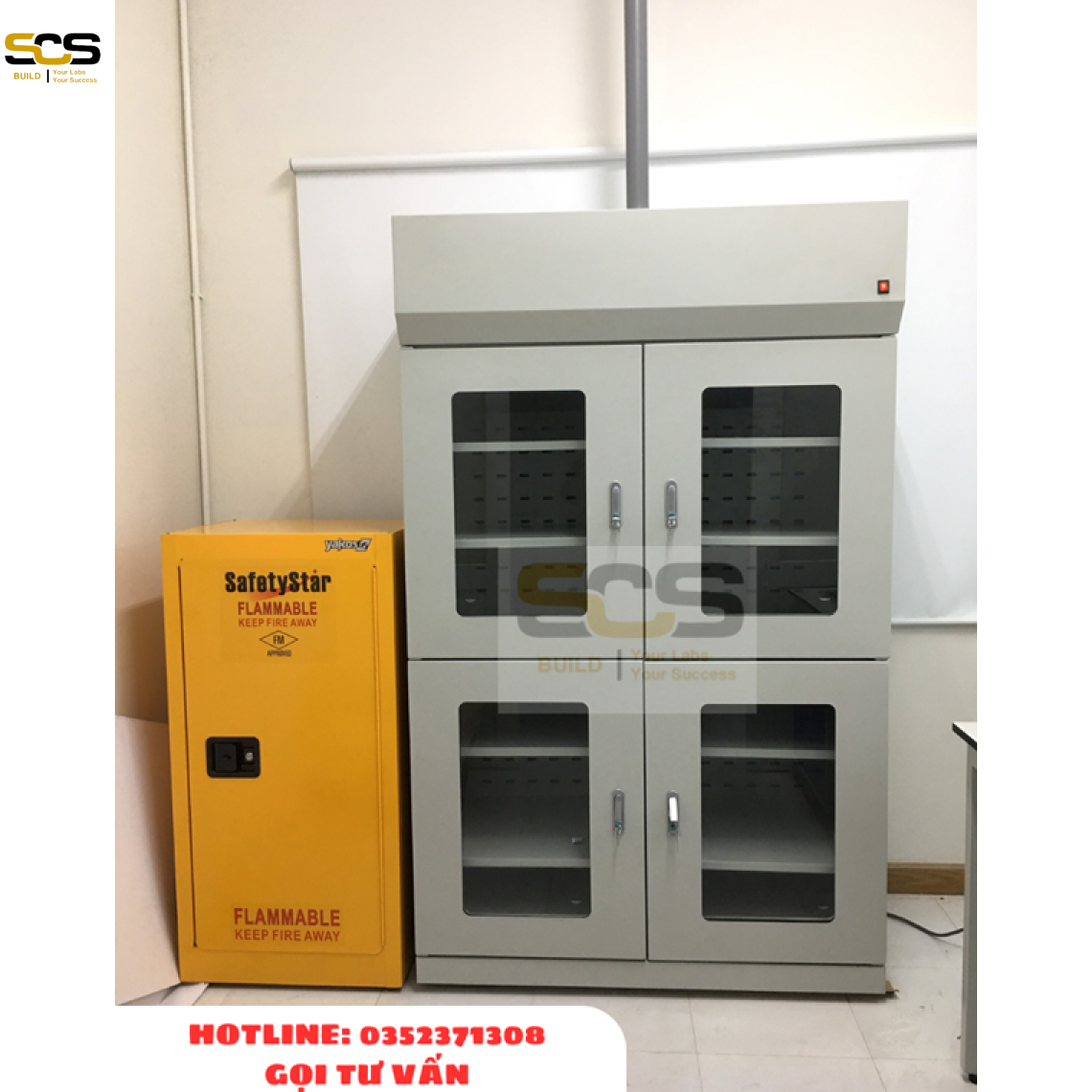 Tủ đựng hóa chất chuyên dụng phòng thí nghiệm