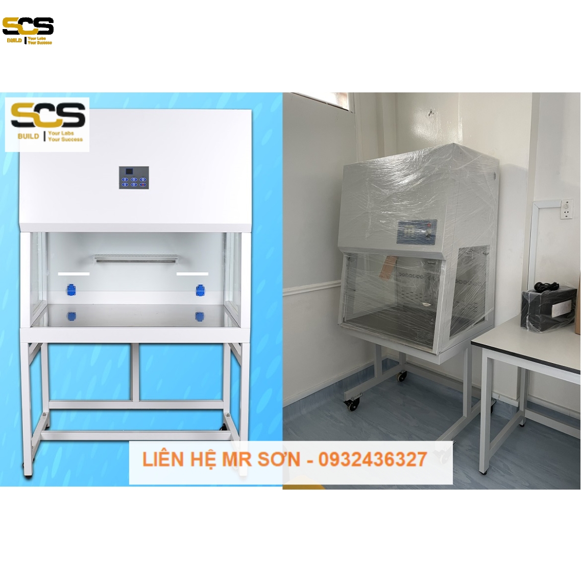 TỦ PCR CÓ GIÓ HOÀN LƯU QUA LỌC HEPA KÍCH THƯỚC 700MM