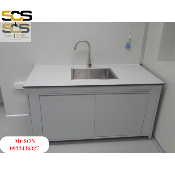 Cung cấp bàn thí nghiệm có chậu rửa kích thước 700mm - nội thất phòng thí nghiệm