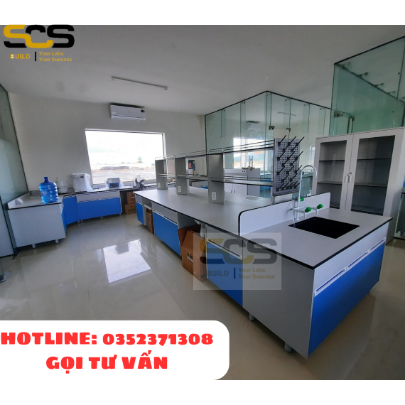 BÀN THÍ NGHIỆM TRUNG TÂM CHO PHÒNG LAB GIẢI PHÁP TỐI ƯU TỪ CÔNG TY SCS