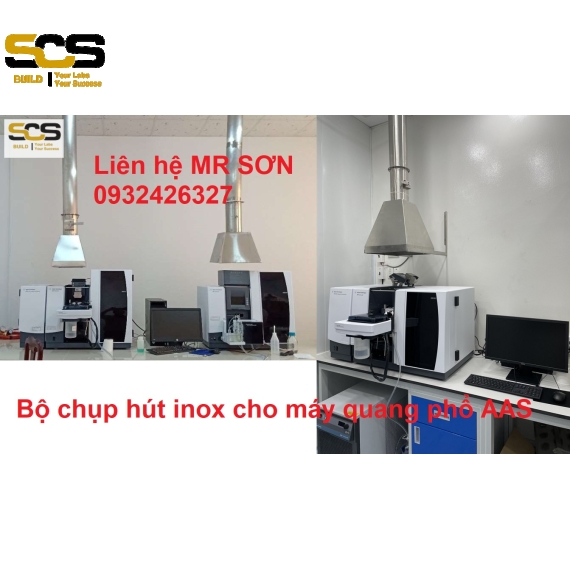 BỘ CHỤP HÚT INOX CHO MÁY QUANG PHỔ AAS