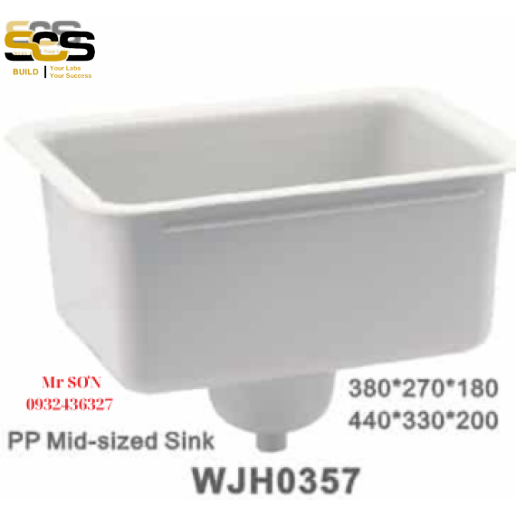 Bồn rửa hóa chất phòng thí nghiệm model: WJH0357