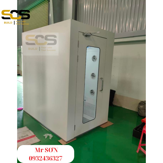 Thông số kỹ thuật buồng tắm khí air shower bên trong inox bên ngoài sắt sơn tĩnh điện